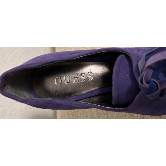 GUESS Women's 5M Purple Suede High Heels - Picture 12 of 13